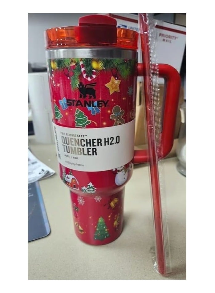 Stanley Quencher H2.0 FlowState Stainless Steel Vacuum Insulated Tumbler with Lid 40oz - Image 2