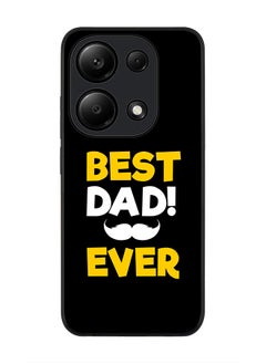 Stylizedd Rugged Black Edge Case for Xiaomi Redmi Note 13 Pro 4G / Xiaomi Poco M6 Pro 4G, Slim fit Case Thin Cover -  Best Dad Ever  - Image 1