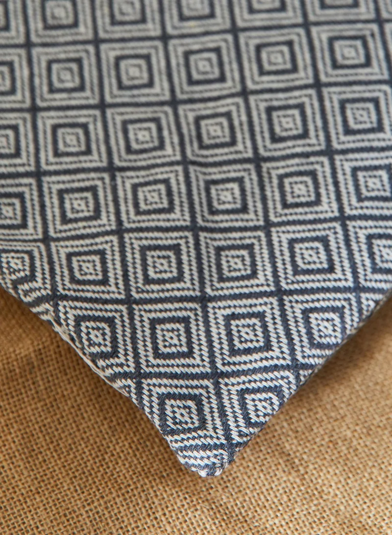 Noire Edit Grey Aztec Print Cushions With Inset 45*45