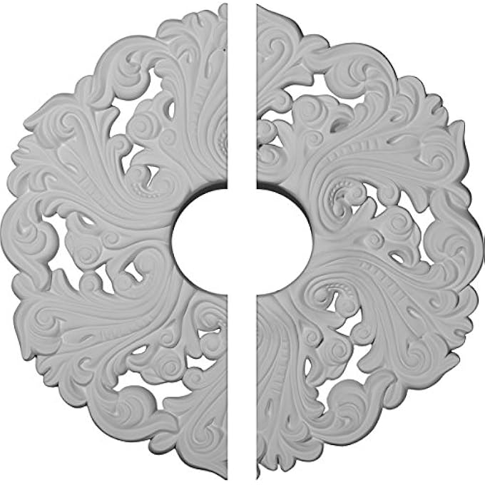CM19OR2 ORRINGTON CEILING MEDALLION, 19 5/8"OD X 4 3/4"ID X 1 3/4"P (FITS CANOPIES UP TO 4 3/4"), FACTORY PRIMED - Image 2