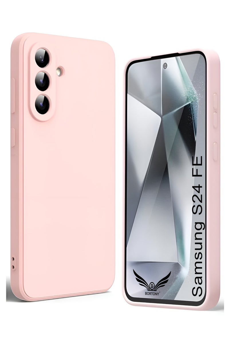 بورتوني غطاء هاتف سامسونج جالاكسي S24 FE، مصنوع من السيليكون السائل الناعم، مقاوم للصدمات، واقٍ لهاتف جالاكسي S24 FE - Image 1