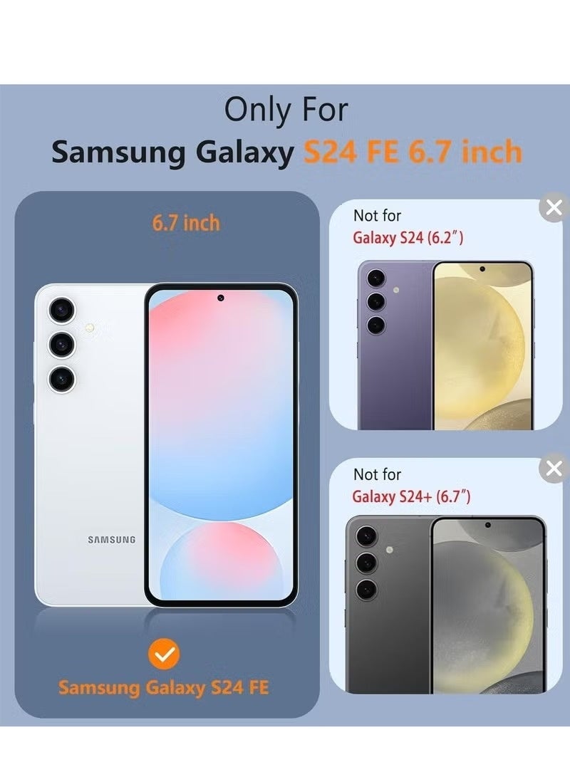بورتوني غطاء هاتف سامسونج جالاكسي S24 FE، مصنوع من السيليكون السائل الناعم، مقاوم للصدمات، واقٍ لهاتف جالاكسي S24 FE - Image 2