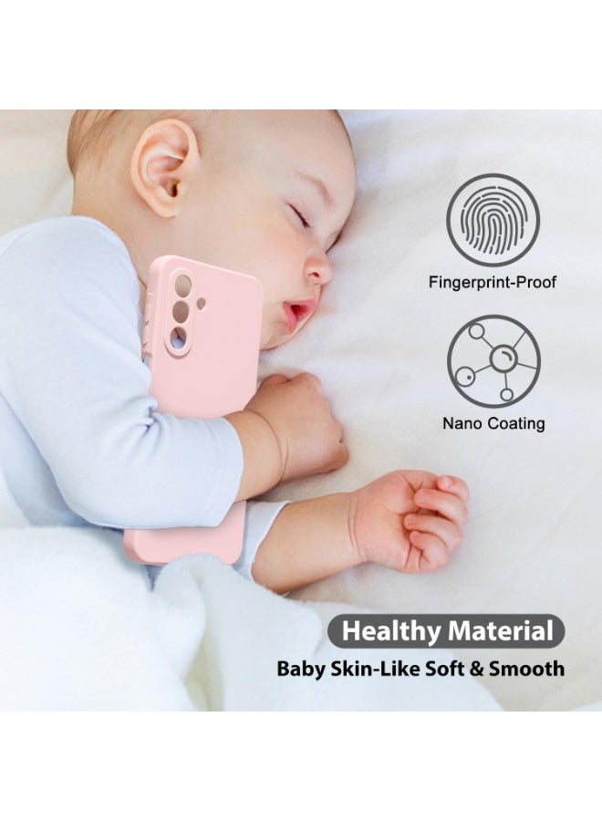 بورتوني غطاء هاتف سامسونج جالاكسي S24 FE، مصنوع من السيليكون السائل الناعم، مقاوم للصدمات، واقٍ لهاتف جالاكسي S24 FE - Image 3