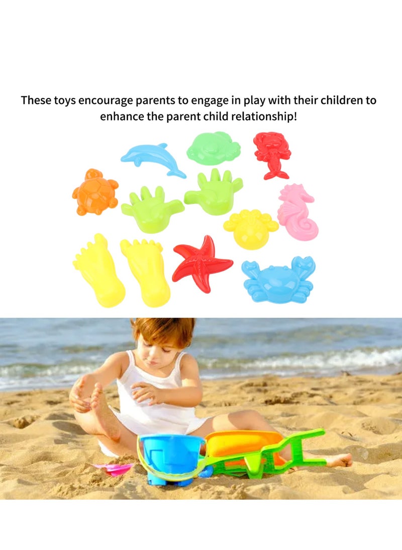 Velaurs 12Pcs Sand Moulds Set Multiple Different Shapes Sand Molding Tools with Storage Bag for Beach Outdoor Play  - Image 5