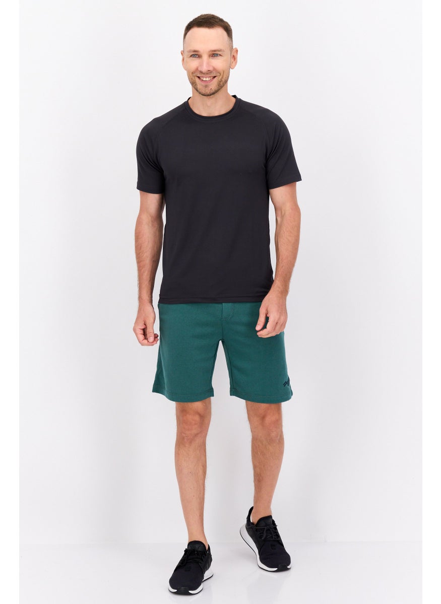 PERRY ELLIS - Men Drawstring Embroidered Basic Short, Green - Image 1