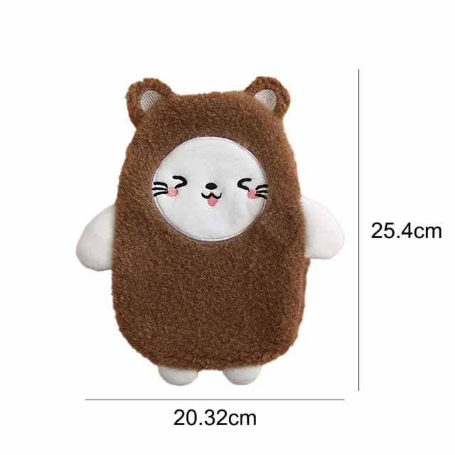 TGOPIT Hot Water Bag with Cute Cartoon Design Soft Cover for Pain Relief, Heating Bag, Heating Pad Hot Water Bottle & Rubber Bottle for Hot Water Bag for Pain Relief- 500 ML (Multi) - Image 2