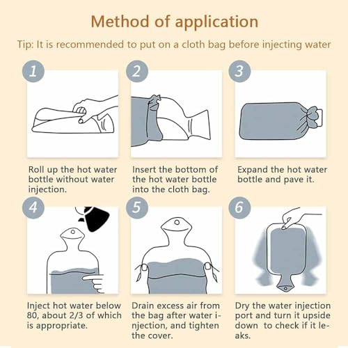 TGOPIT Hot Water Bag with Cute Cartoon Design Soft Cover for Pain Relief, Heating Bag, Heating Pad Hot Water Bottle & Rubber Bottle for Hot Water Bag for Pain Relief- 500 ML (Multi) - Image 4