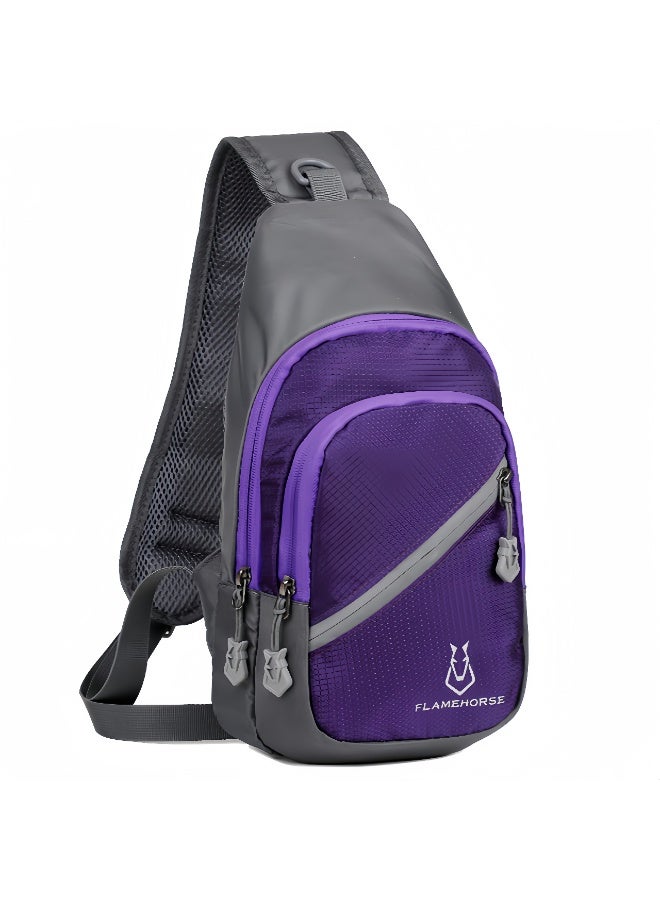 فليم هورس حقيبة صدر خارجية للرجال والنساء، حقيبة ظهر للسفر، خفيفة الوزن ومتعددة الاستخدامات، حقيبة كتف مقاومة للماء ومضيئة - Image 1