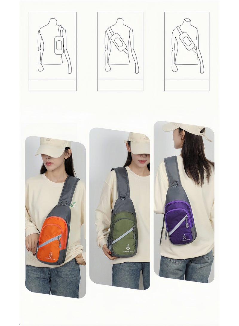 فليم هورس حقيبة صدر خارجية للرجال والنساء، حقيبة ظهر للسفر، خفيفة الوزن ومتعددة الاستخدامات، حقيبة كتف مقاومة للماء ومضيئة - Image 3