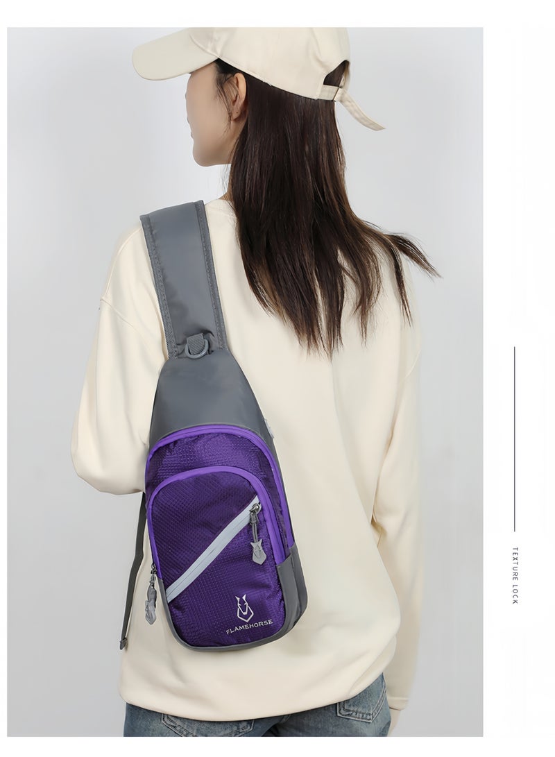 فليم هورس حقيبة صدر خارجية للرجال والنساء، حقيبة ظهر للسفر، خفيفة الوزن ومتعددة الاستخدامات، حقيبة كتف مقاومة للماء ومضيئة - Image 2