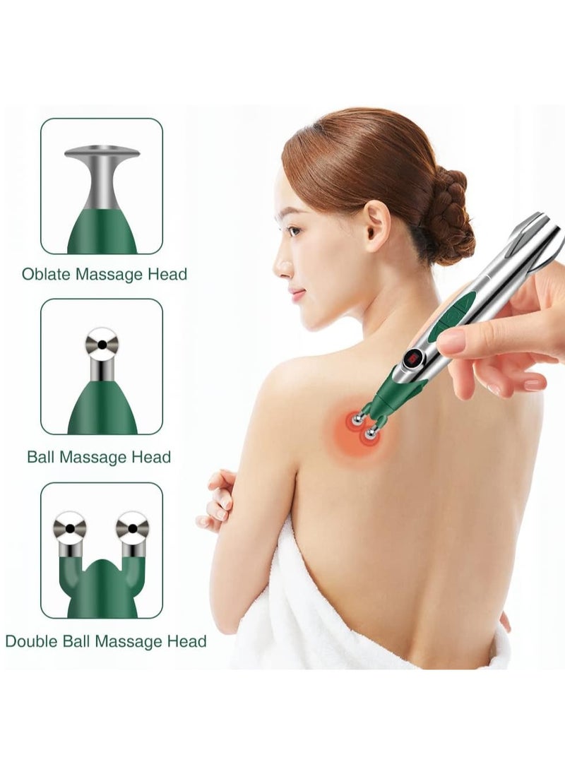 DubaiGallery Acupuncture Pen, Battery Powered Energy Massage Pen for Body Care with Dome Type for Surface and Spherical Shape for Quick Relief, Suitable for Cervical Spine  - Image 4