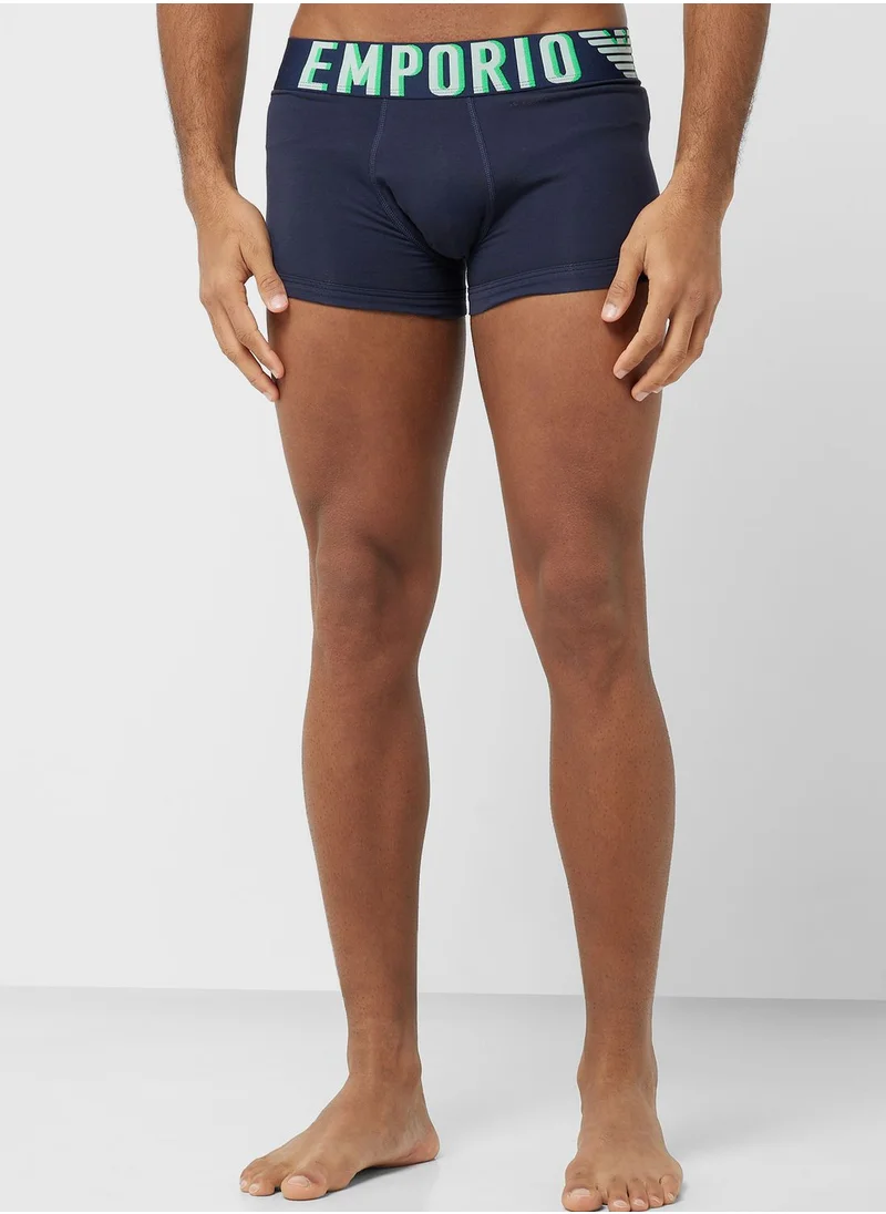 EMPORIO ARMANI Logo T-Shirt & Trunks Set