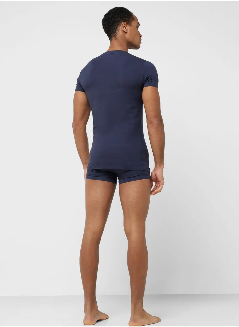 EMPORIO ARMANI Logo T-Shirt & Trunks Set