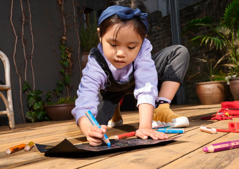 STABILO Multi-Talented Pencil woody 3 in 1 - Pack of 6 - Assorted Colors with Sharpener - Image 5