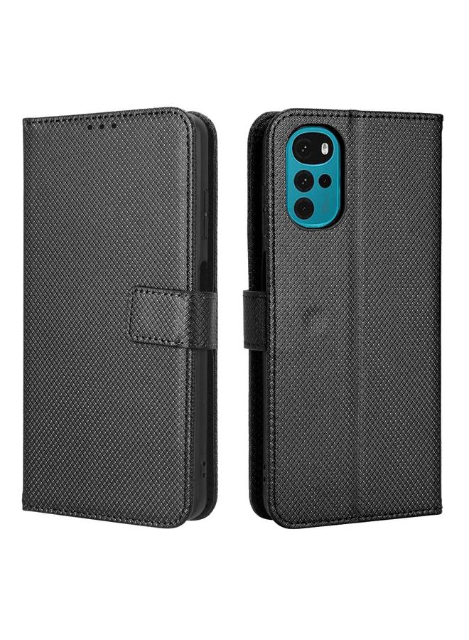 اس-توب جراب لهاتف Motorola Moto E32s / G22 جراب جلدي بنقشة ماسية - Image 2