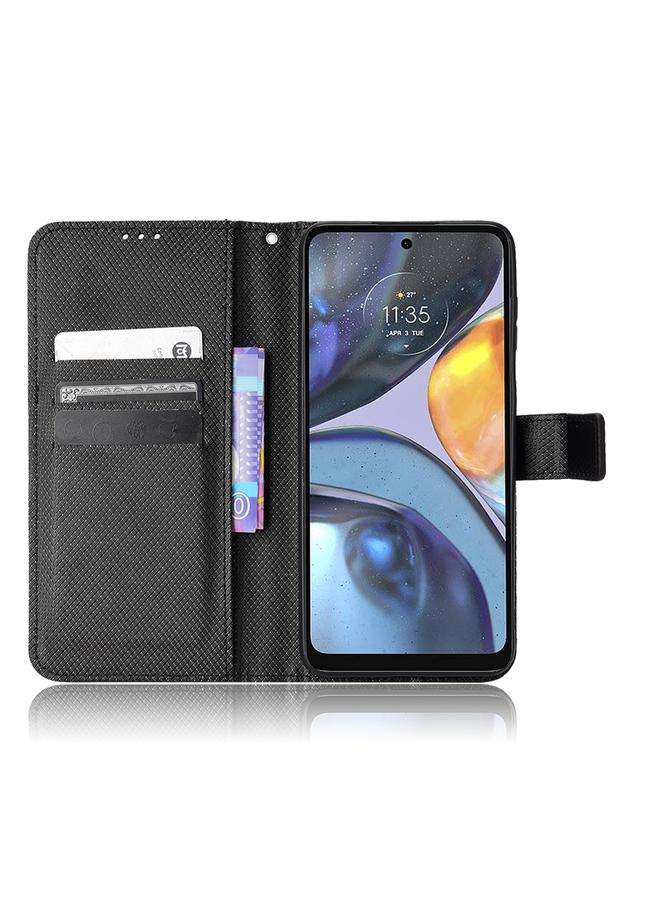 اس-توب جراب لهاتف Motorola Moto E32s / G22 جراب جلدي بنقشة ماسية - Image 3