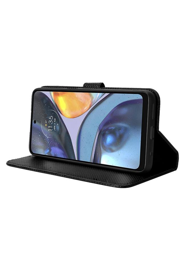 اس-توب جراب لهاتف Motorola Moto E32s / G22 جراب جلدي بنقشة ماسية - Image 4