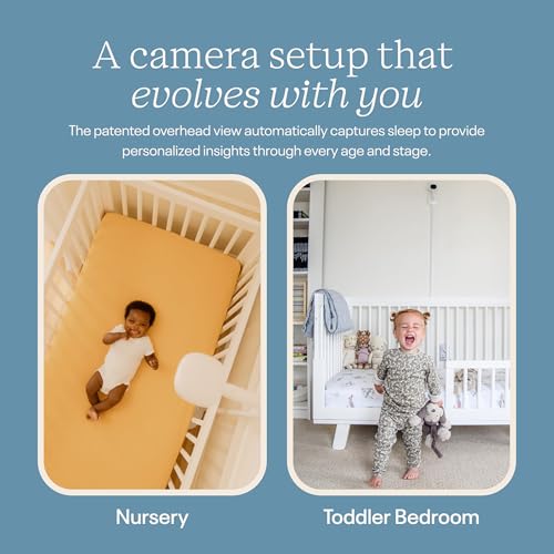 Nanit Nursery Bundle Smart Baby Monitor with Wall Mount – 1080p HD Wi-Fi Camera, Sensor-Free Breathing Monitoring, Sleep Tracking, Two-Way Audio, Night Vision, Motion & Cry Notifications, White - Image 4