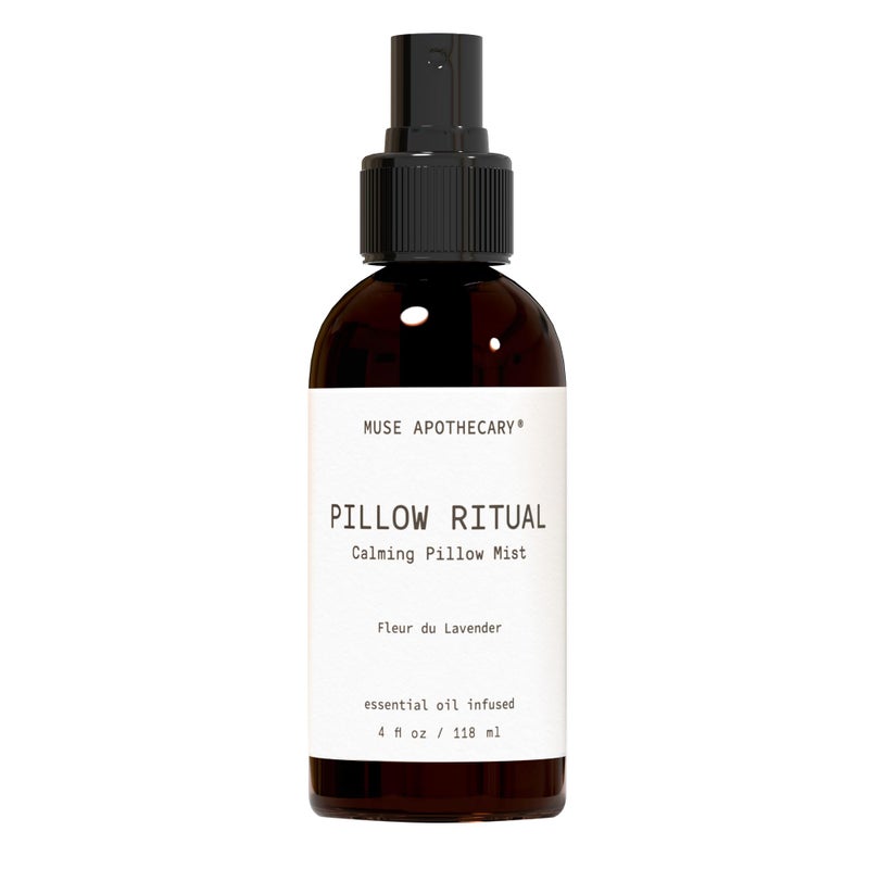 Muse Apothecary Muse Apothecary Pillow Ritual Aromatic Calming and Relaxing Pillow Mist Linen and Fabric Spray Infused with Natural Aromatherapy Essential Oils 4 oz Fleur du Lavender