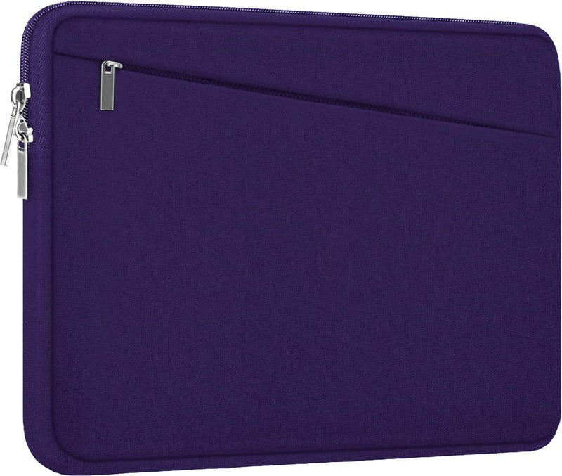AREYLO 15.6 inch Laptop Sleeve, Durable Carrying Bag Protective Case Briefcase Handbag with Front Pocket, Slim Computer Cover for 15-16 Inch HP, Dell, Lenovo, Asus, Notebook, Purple - Image 1