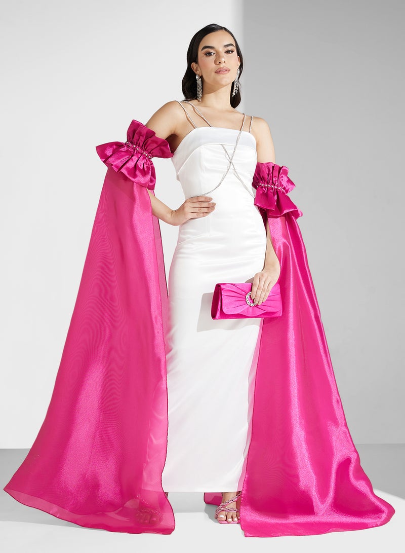 Namshi x Satin Column Dress - Image 1