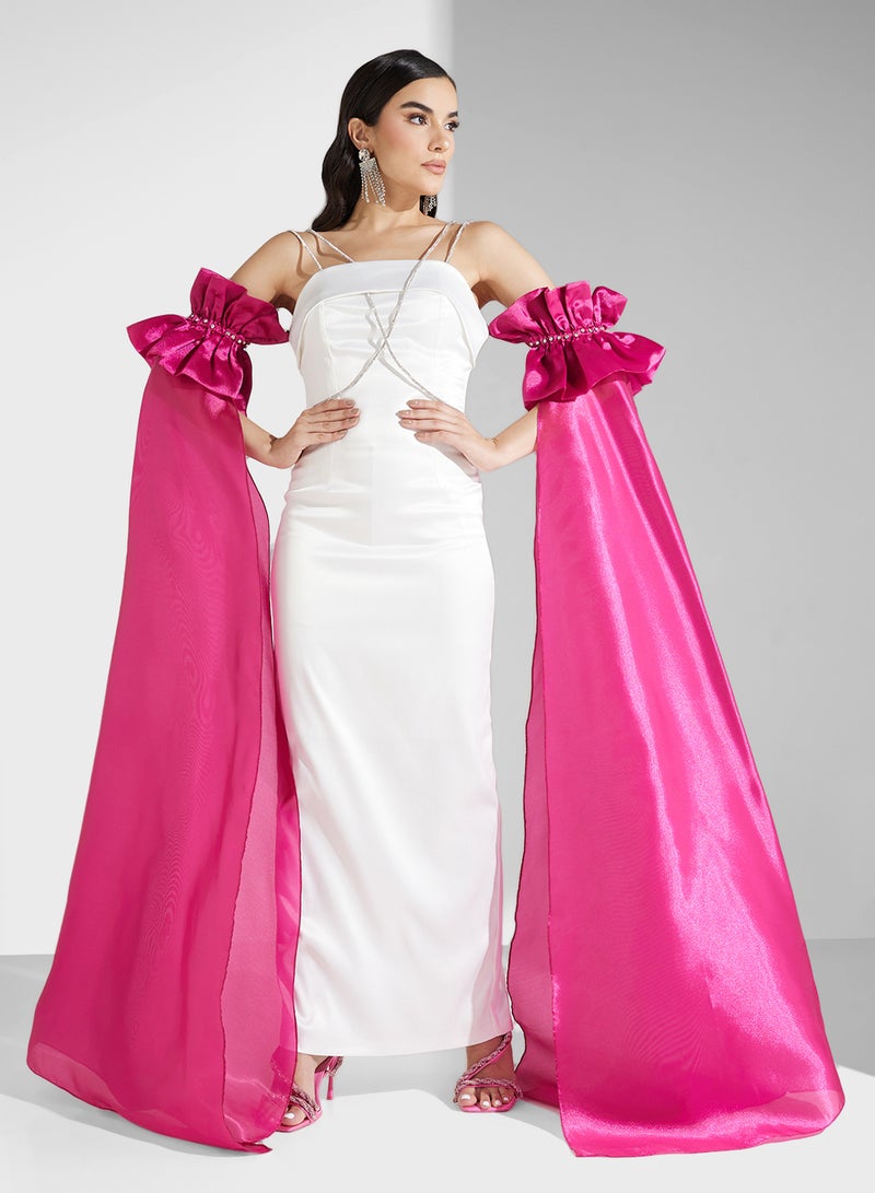 Namshi x Satin Column Dress - Image 5