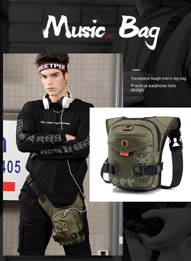 GROIC Drop Leg Bag, Outdoor Waist Pack for Men，Cycling Multi-Purpose Pouch,Hiking Sport Thigh Bag with Lots Pockets,Outdoor Sports - Image 5