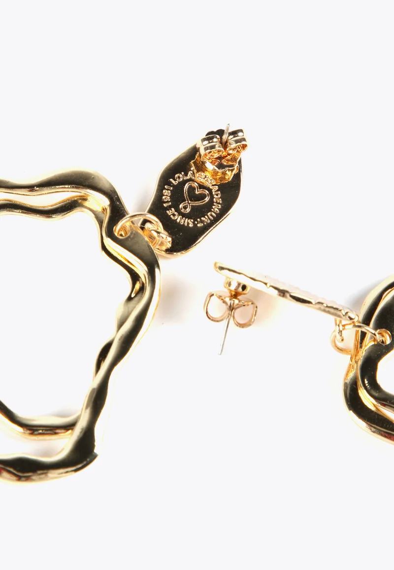 Lola Casademunt Multishape Golden Earrings