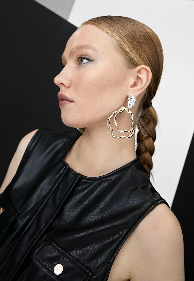 Lola Casademunt Multishape Golden Earrings