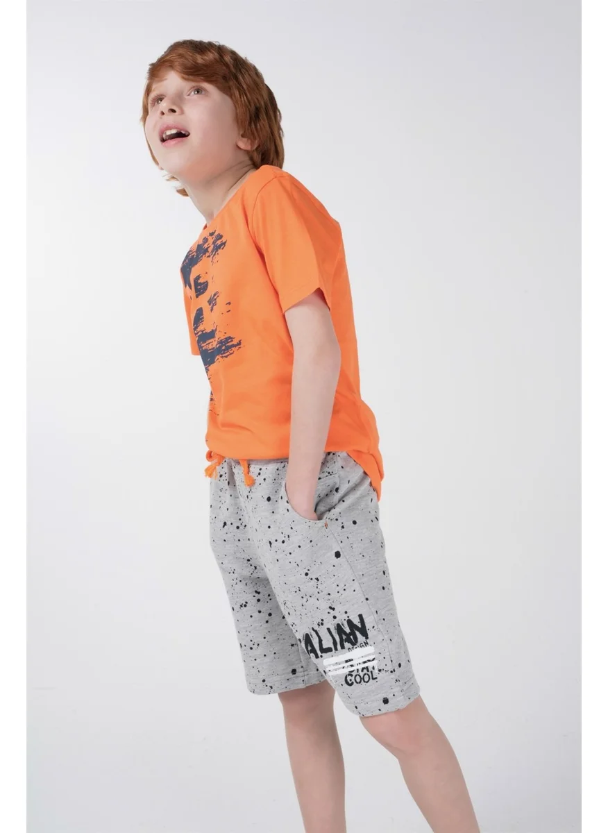 بي ار زد كولكشن Neon Printed Boy Short Sleeve T-Shirt