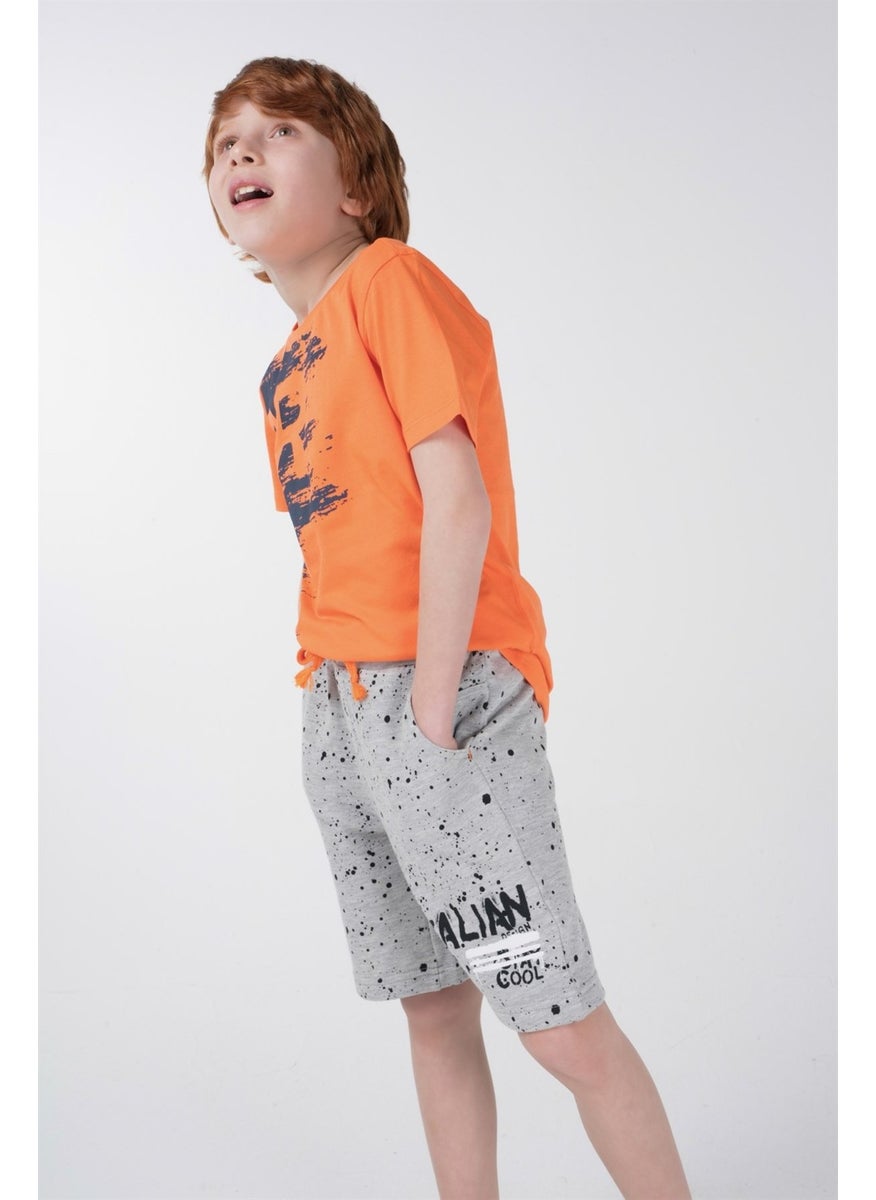 BRZ Collection - Neon Printed Boy Short Sleeve T-Shirt - Image 1