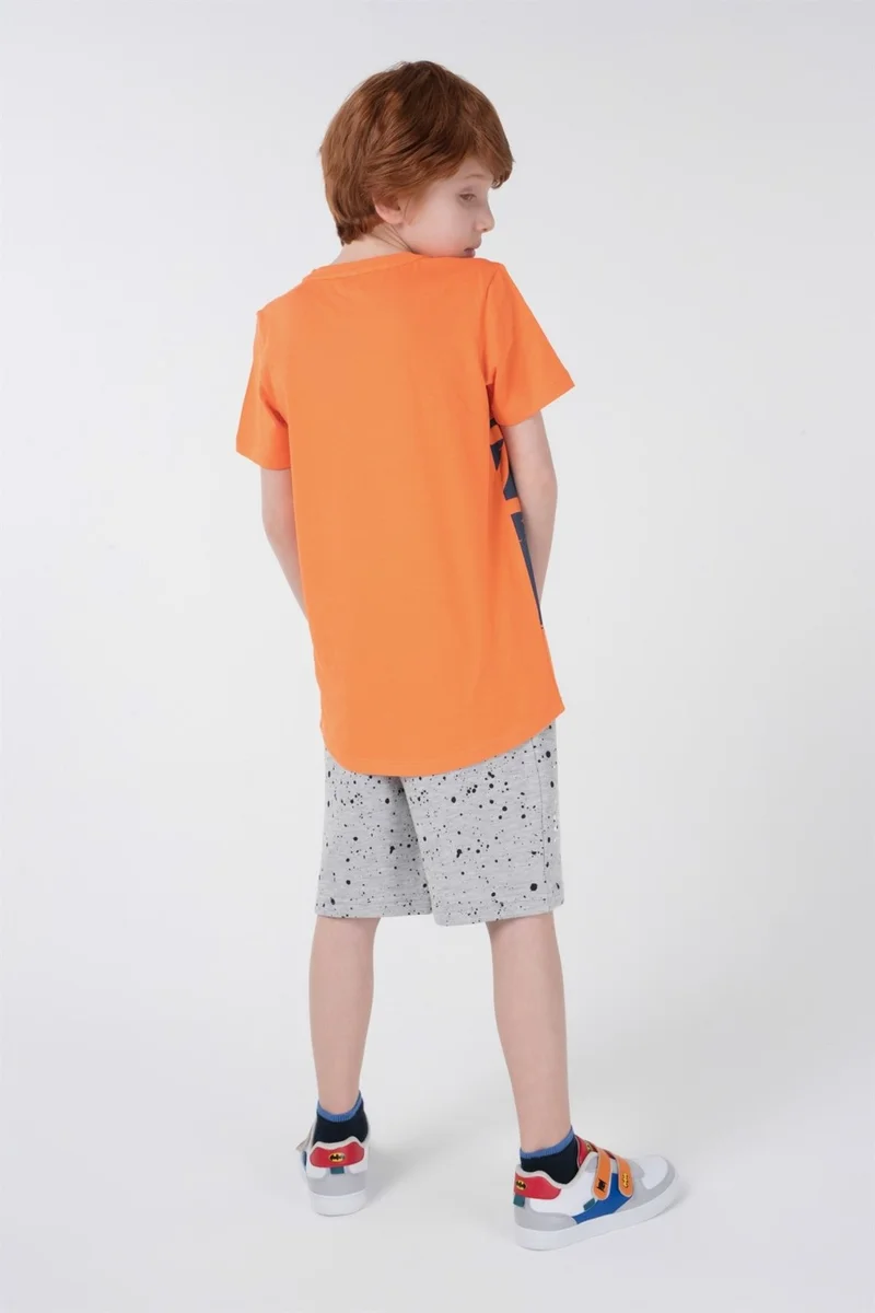 BRZ Collection Neon Printed Boy Short Sleeve T-Shirt