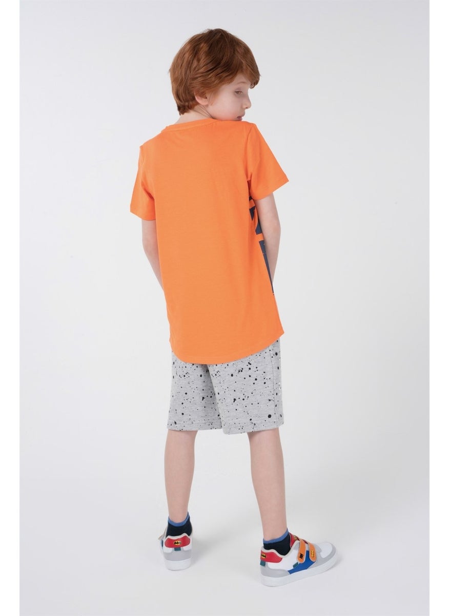 BRZ Collection - Neon Printed Boy Short Sleeve T-Shirt - Image 1