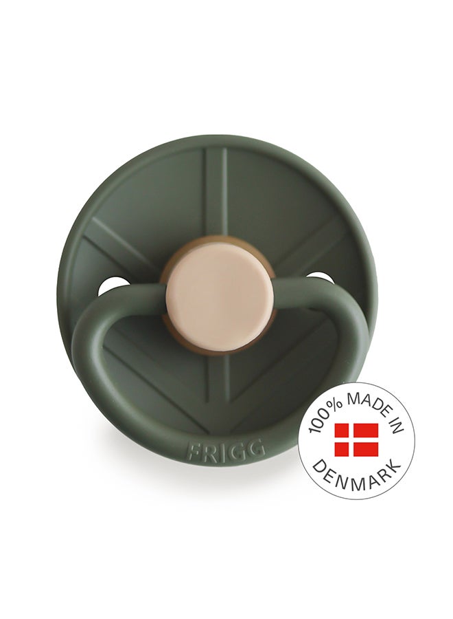 FRIGG Little Viking Latex Baby Pacifier 0-6M 1-Pack Ragnar Olive - Size 1 - Image 3