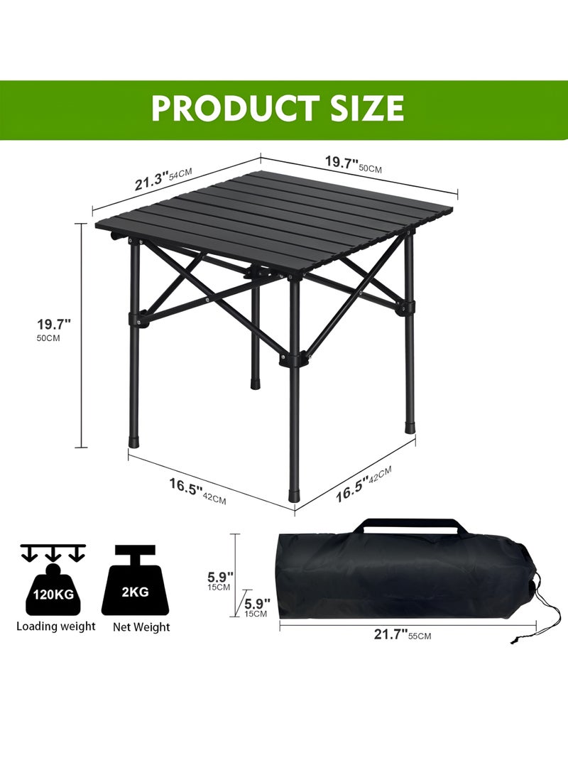 Toshionics Outdoor Camping Folding Table – Lightweight Portable Aluminum Roll-Up Table with Carry Bag, Compact Foldable Picnic Table for Hiking, Fishing, Beach, BBQ, Cooking, Travel & Outdoor Use – 120×55×60 cm - Image 5