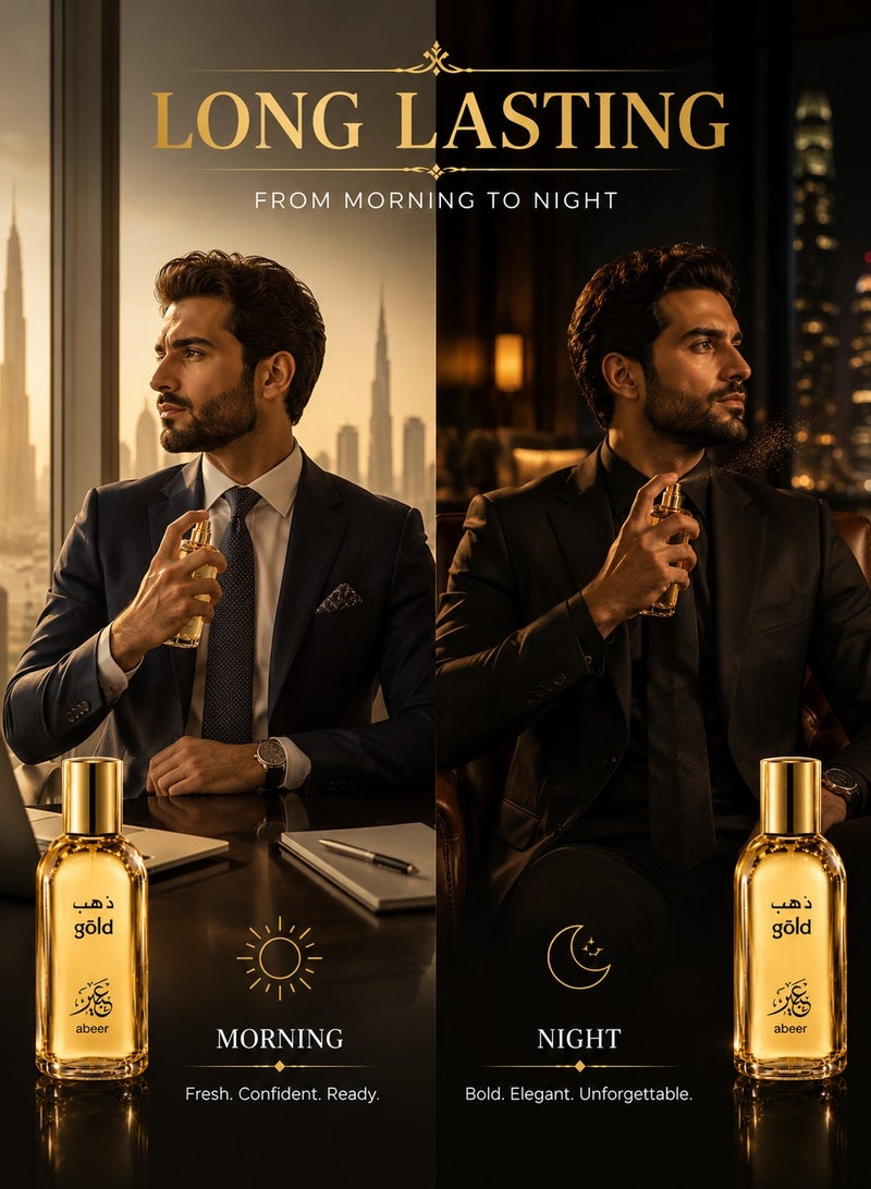 Abeer Gold Unisex Eau De Parfum 100ML – Oriental Oud & Vanilla Fragrance - Image 5