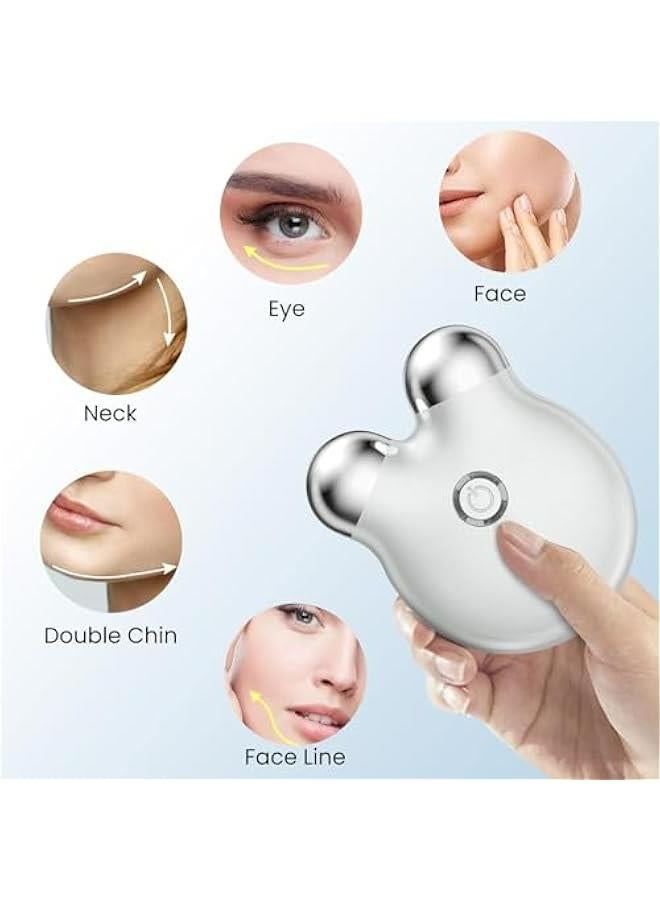 إسكدنيا جهاز تدليك الوجه الصغير مع 3 مستويات للشدة، مثالي للعناية بالبشرة خلال السفر، مناسب للنساء العاملات والأمهات المشغولات في مجال العناية بالبشرة وتغذية الجلد. - Image 4