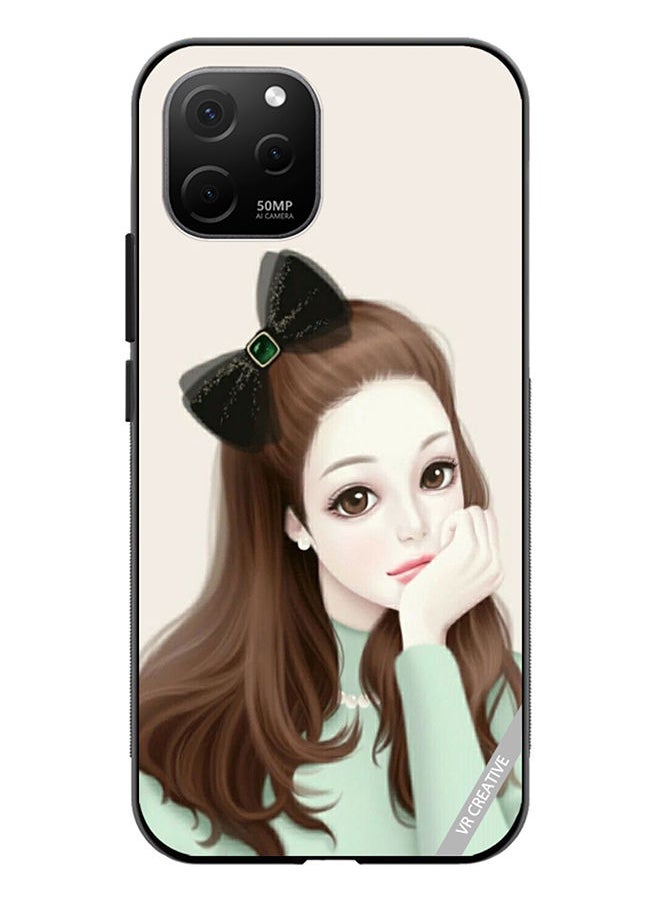 VR CREATIVE - Protective Case Cover For Huawei Nova Y61 Girl With Band Design Multicolour - Image 1