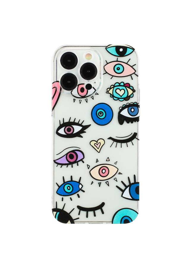 S-TOP Case For iPhone 14 Pro Colorful Painting Pattern TPU Phone Case - Image 2