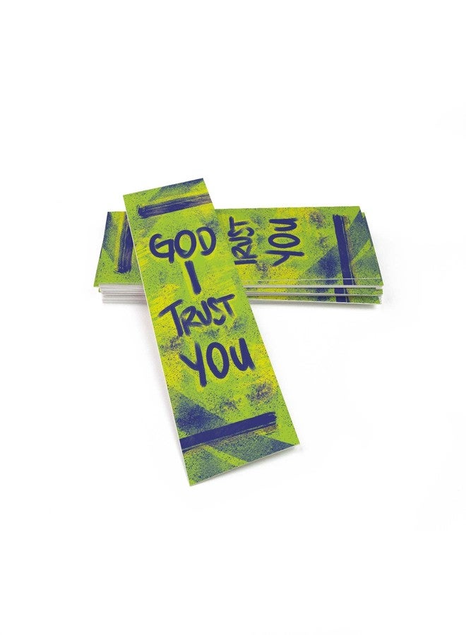 Logos Trading Post God I Trust You, Proverbs 3:5, Bulk Pack of 25 Christian Bookmarks for Kids, Childrens Bible Verse Book Markers, Sunday School Prizes with Memory Verses, Scripture Gifts for Kids & Youth - Image 1