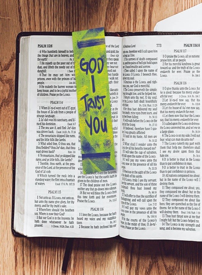 Logos Trading Post God I Trust You, Proverbs 3:5, Bulk Pack of 25 Christian Bookmarks for Kids, Childrens Bible Verse Book Markers, Sunday School Prizes with Memory Verses, Scripture Gifts for Kids & Youth - Image 4