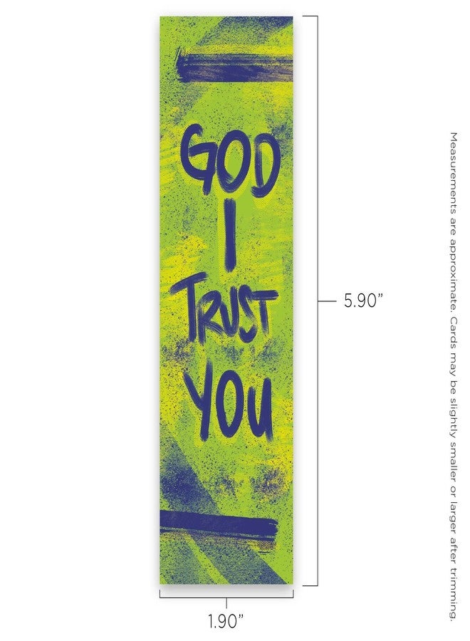 Logos Trading Post God I Trust You, Proverbs 3:5, Bulk Pack of 25 Christian Bookmarks for Kids, Childrens Bible Verse Book Markers, Sunday School Prizes with Memory Verses, Scripture Gifts for Kids & Youth - Image 3