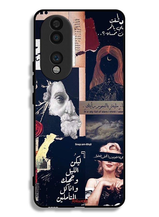 Tolwak Honor 70 Protective Case Cover Arabic Quotes And Cut Faces - Image 2