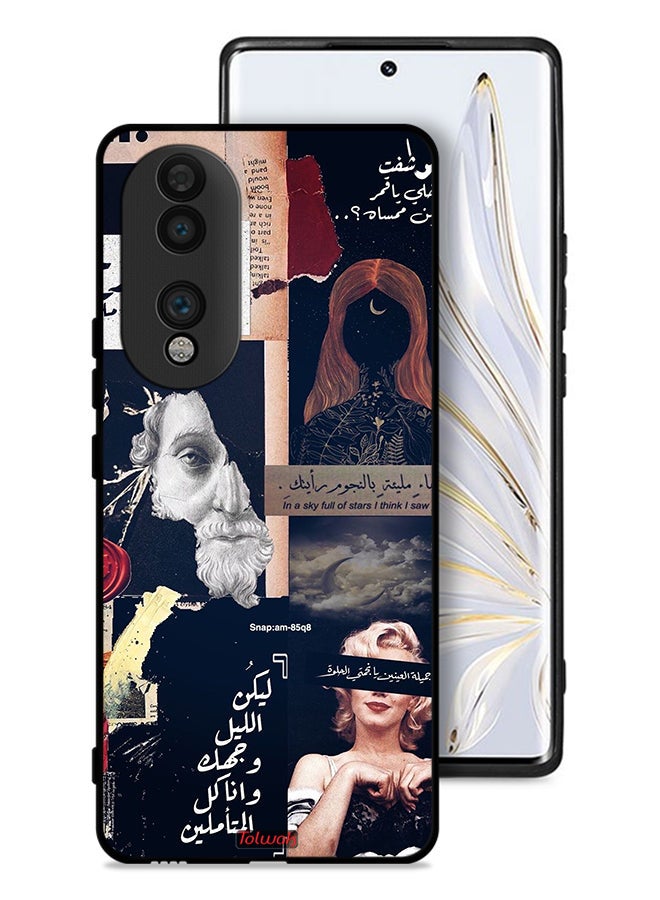 Tolwak Honor 70 Protective Case Cover Arabic Quotes And Cut Faces - Image 1