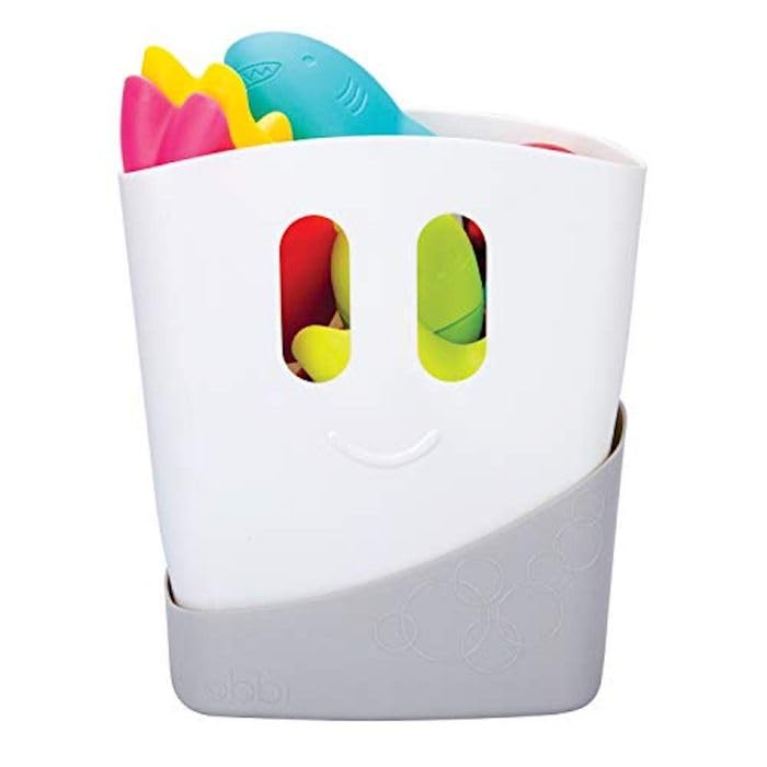 Ubbi Stand Up Bath Toy Storage Organizer, Bath Caddy with Removable Drying Rack Bin for Toddlers and Baby, Cloudy Blue - Image 4