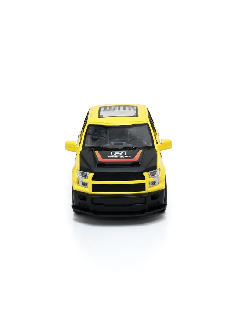 Toyland 1/22 Scale Simulation Alloy Track Sports Miniature Model Diecast Metal Pull Back Action Car Toy with Light Sound and Openable Doors Hood Trunk  - Image 2