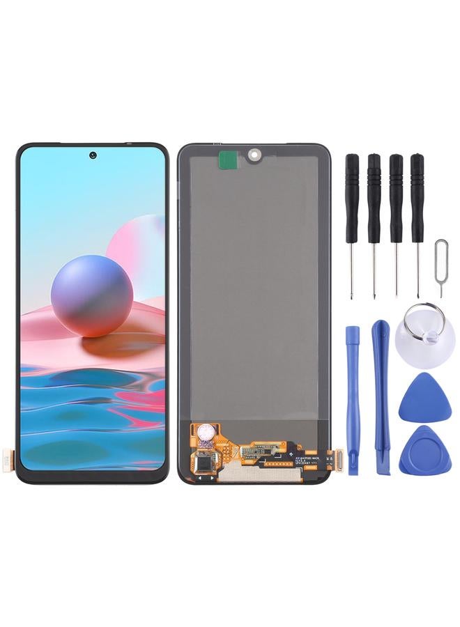 إيروريكس شاشة LCD بديلة من مادة OLED مع محول رقمي كامل التجميع لهاتف Xiaomi Redmi Note 10 4G / Redmi Note 10S / Redmi Note 11 SE India / Poco M5s M2101K7BG، M2101K7BI، M2101K7BNY، M2101K7BL، M2101K7AI، M2101K7AG - Image 1