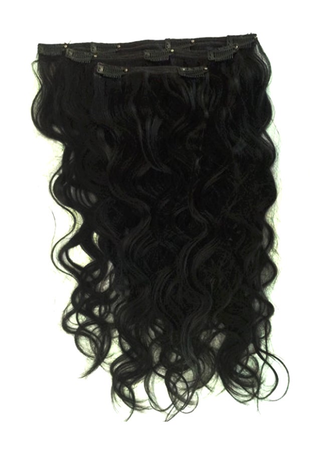 NIBEMINENT Weft Human Hair Extension Black 20inch