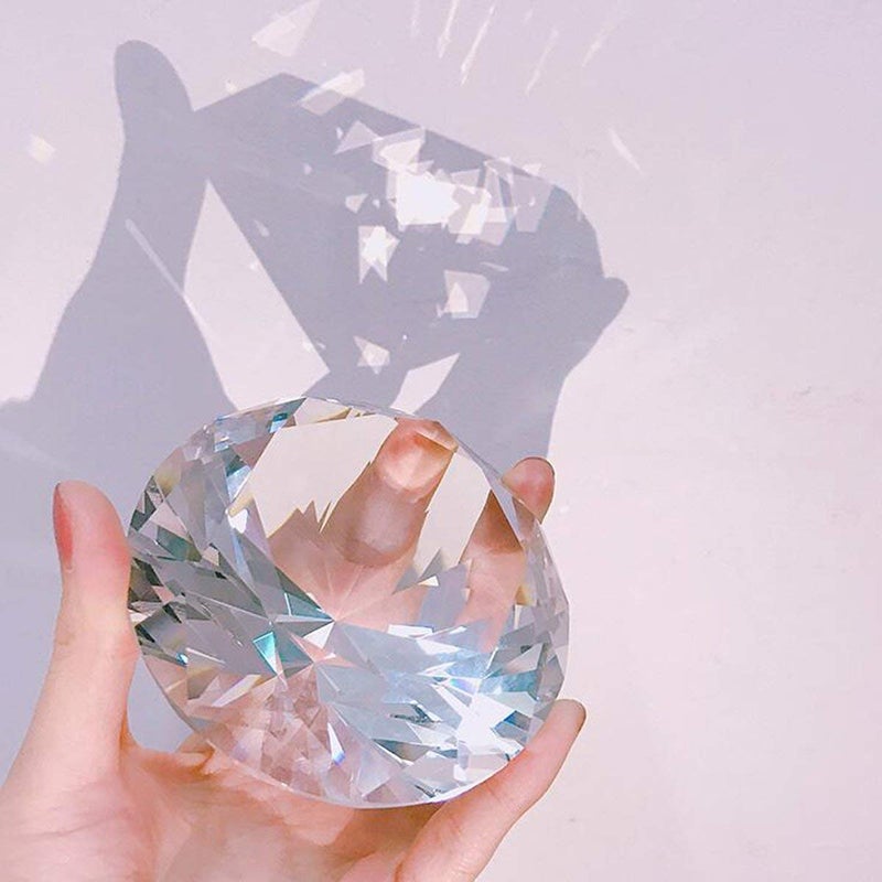 LONGWIN 100mm(3.9") Crystal Diamond Paperweight Nail Dispaly Prop Wedding Favor Centerpieces Home Decor(Clear) - Image 5