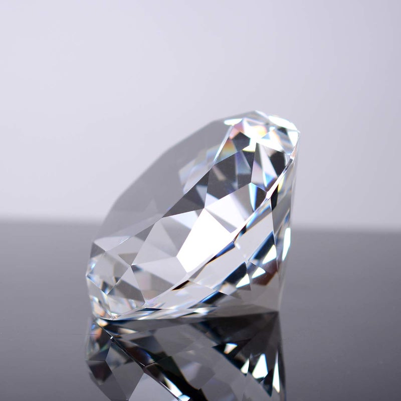 LONGWIN 100mm(3.9") Crystal Diamond Paperweight Nail Dispaly Prop Wedding Favor Centerpieces Home Decor(Clear) - Image 3